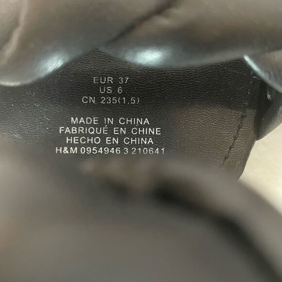 H&M Quilted Braided Slip-in Sandals in Black - Picture 5 of 5